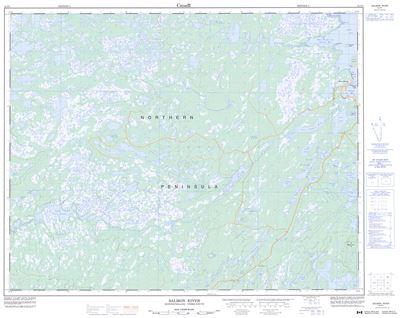 012P01 - SALMON RIVER - Topographic Map