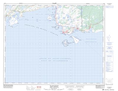 012P06 - BLANC-SABLON - Topographic Map