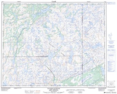 012P11 - COLLINES DE BRADOR - Topographic Map