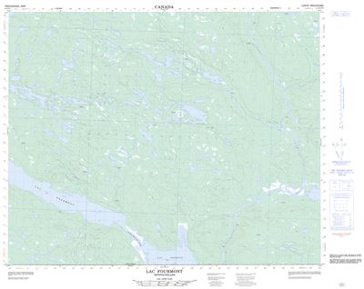 013C01 - LAC FOURMONT - Topographic Map