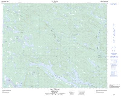 013C05 - LAC ARVERT - Topographic Map