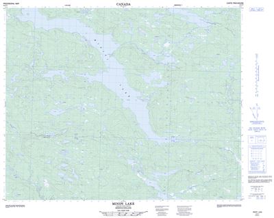 013C07 - MINIPI LAKE - Topographic Map