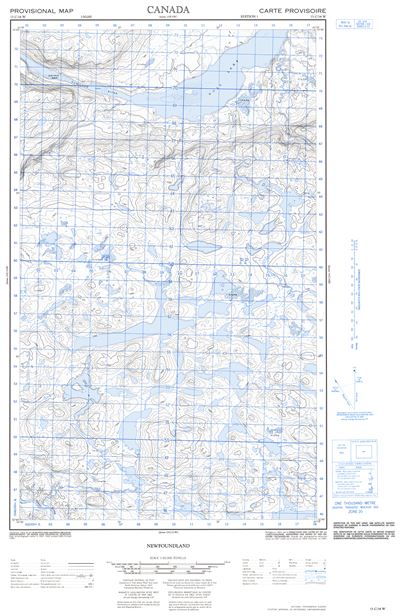 013C14W - NO TITLE - Topographic Map