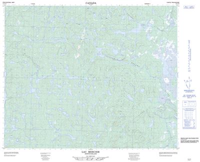 013C15 - LAC MERCIER - Topographic Map