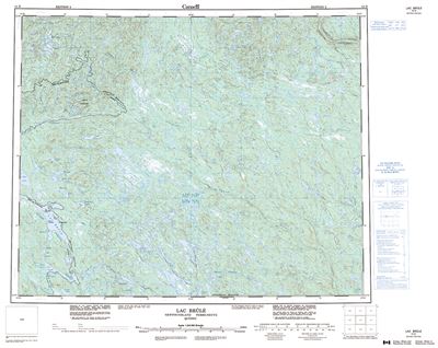 013D - LAC BRULE - Topographic Map