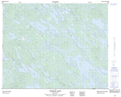 013D03 - SENECAL LAKE - Topographic Map
