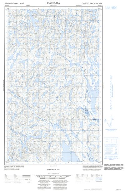 013D14W - NO TITLE - Topographic Map