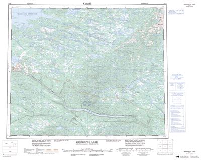 013E - WINOKAPAU LAKE - Topographic Map