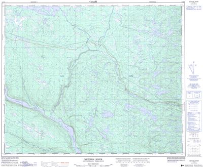 013E06 - METCHIN RIVER - Topographic Map