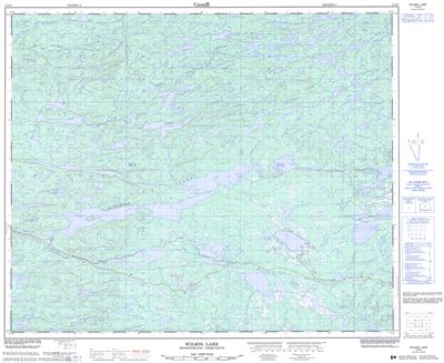 013E07 - WILSON LAKE - Topographic Map