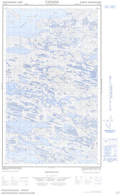 013E14E - NO TITLE - Topographic Map