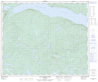 013F10 - CAPE CARIBOU RIVER - Topographic Map