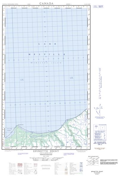 013G12E - EPINETTE POINT - Topographic Map