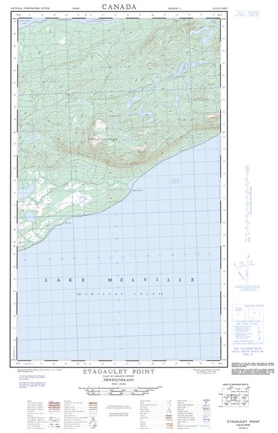 013G14W - ETAGAULET POINT - Topographic Map