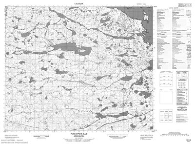 013H08 - PORCUPINE BAY - Topographic Map
