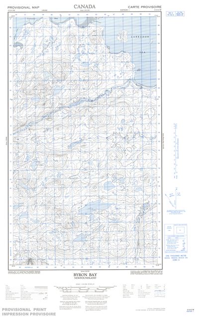 013I12W - BYRON BAY - Topographic Map