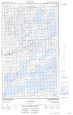 013J12W - MICHINAPPI LAKE - Topographic Map
