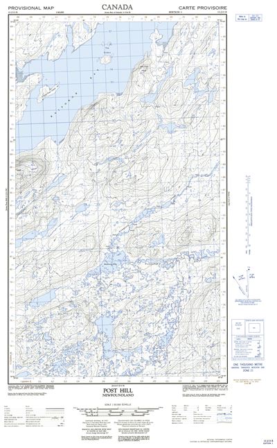 013J13E - POST HILL - Topographic Map