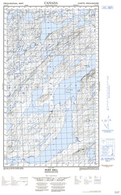 013J13W - POST HILL - Topographic Map
