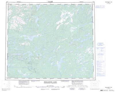 013K - SNEGAMOOK LAKE - Topographic Map