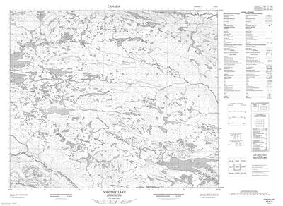 013K04 - DOROTHY LAKE - Topographic Map