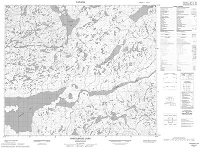 013K11 - SNEGAMOOK LAKE - Topographic Map