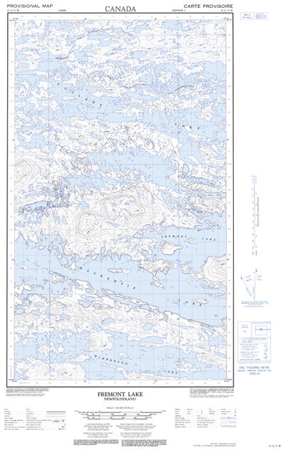 013L03W - FREMONT LAKE - Topographic Map