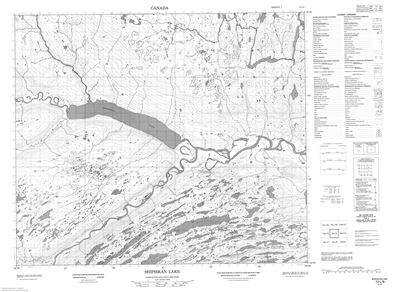 013L09 - SHIPISKAN LAKE - Topographic Map