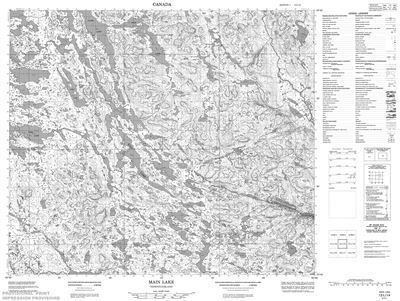 013L14 - MAIN LAKE - Topographic Map