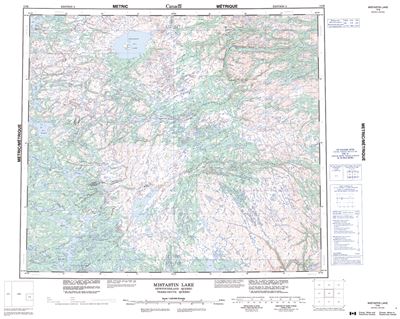 013M - MISTASTIN LAKE - Topographic Map
