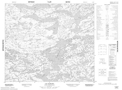 013M04 - LAC RAMUSIO - Topographic Map