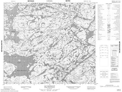 013M12 - LAC MACHAULT - Topographic Map