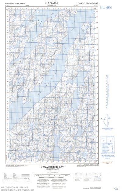013N01E - KANAIRIKTOK BAY - Topographic Map