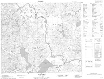 013N03 - SHAPIO LAKE - Topographic Map