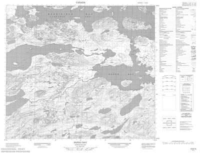013N14 - SANGO BAY - Topographic Map