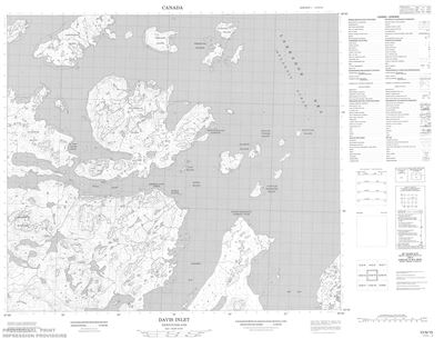 013N15 - DAVIS INLET - Topographic Map