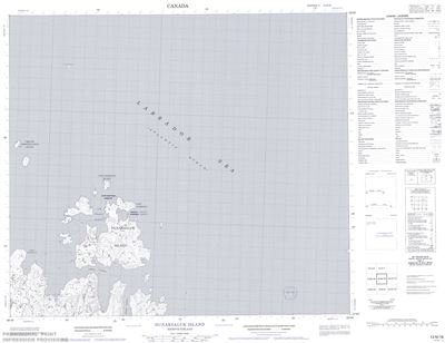 013N16 - NUNAKSALUK ISLAND - Topographic Map