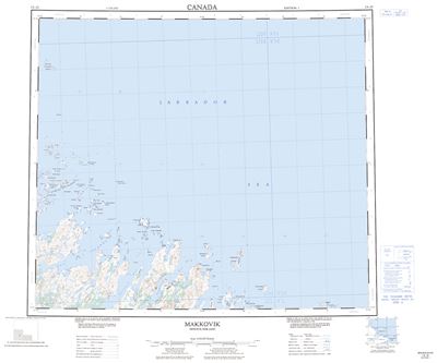 013O - MAKKOVIK - Topographic Map