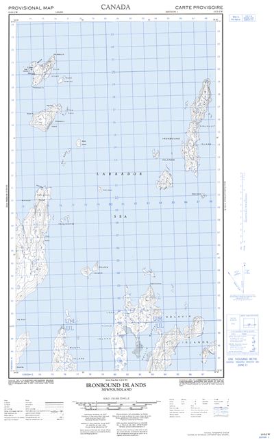 013O02W - IRONBOUND ISLANDS - Topographic Map