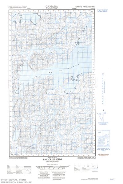 013O04W - BAY OF ISLANDS - Topographic Map