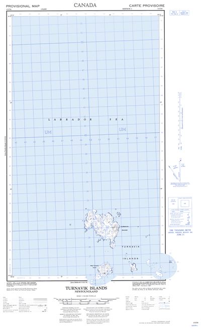 013O06 - TURNAVIK ISLANDS - Topographic Map