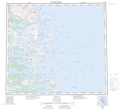 014C - NAIN - Topographic Map