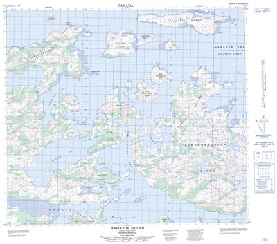 014C03 - AKPIKTOK ISLAND - Topographic Map