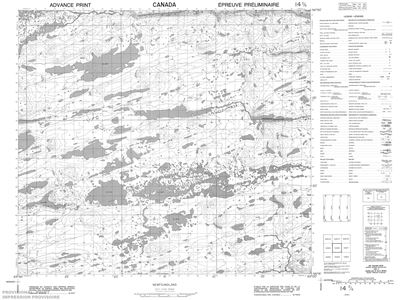 014D06 - KHONGNEKH LAKE - Topographic Map