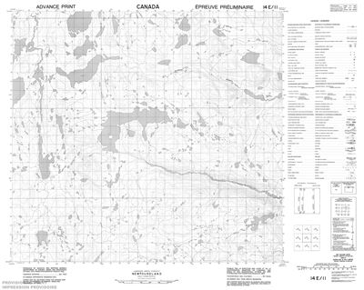 014E11 - NO TITLE - Topographic Map