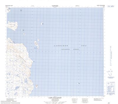 014F03 - CAPE KIGLAPAIT - Topographic Map