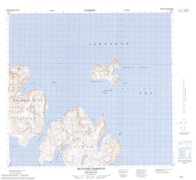 014F13 - MUGFORD HARBOUR - Topographic Map