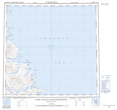 014M - CAPE WHITE HANDKERCHIEF - Topographic Map