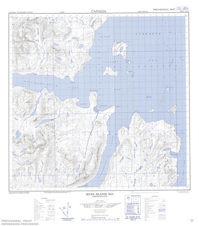 014M05 - SEVEN ISLANDS BAY - Topographic Map