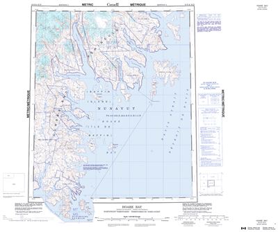 016E - HOARE BAY - Topographic Map